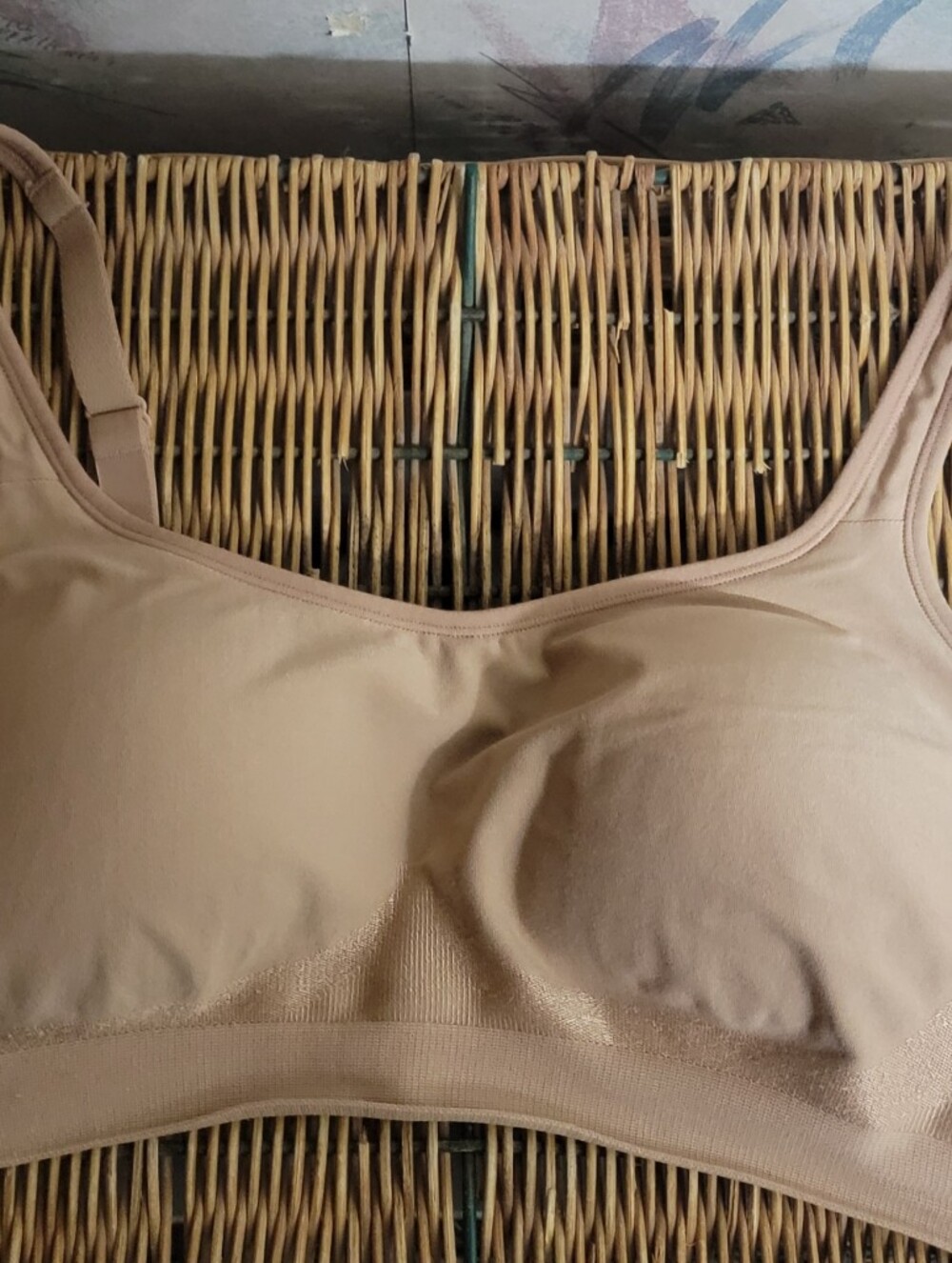 Underoutfit Comfort Bra  #459 Size Large Adjustable Straps - Coffee
